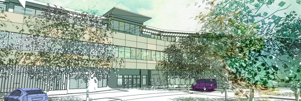 Concept drawing of wellness center