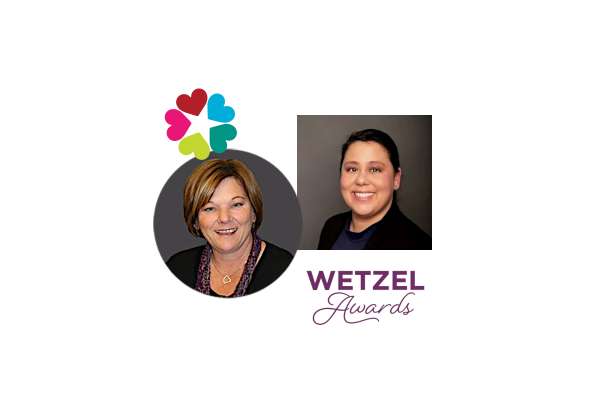 Wetzel Awards logo with images of two women 