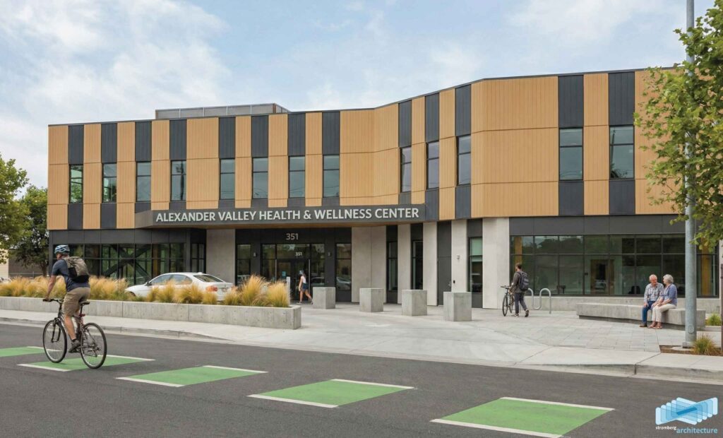 New AVH Health and Wellness Center Exterior Front Entrance